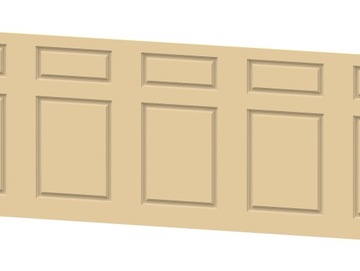 Boazeria angielska panele molding MDF Wzór A2
