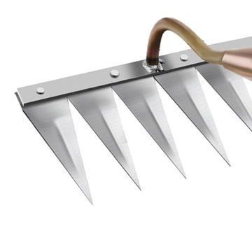 Закаленный очиститель сорняков, 6 зубьев, медь