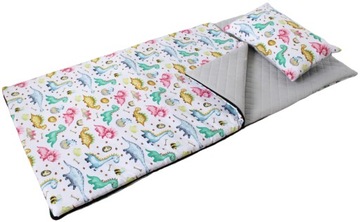 Śpiworek przedszkolaka 70x140 pościel w dinozaury + gratisy REX