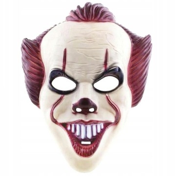 MASKA KLAUN NA HALLOWEEN PENNYWISE CLOWN IT TO straszna CLOWN KOSTIUM