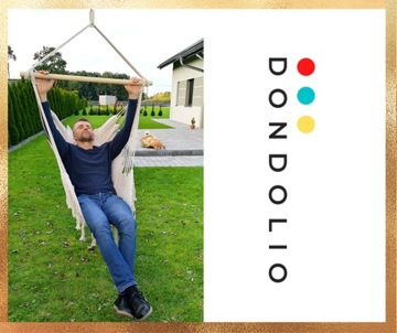 Fotel Wiszący Krzesło Brazylijskie Huśtawka Hamakowa Ogrodowy 150 kg