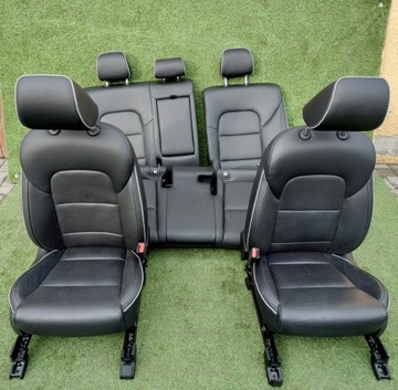 KOMPLET FOTELE PRZÓD KANAPA TYŁ SKÓRA KIA SPORTAGE IV GT-LINE