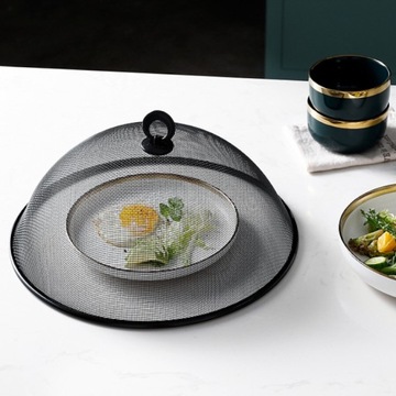 OSŁONA NA JEDZENIE MOSKITIERA NA OWOCE ŻYWNOŚĆ PRZYKRYWKA POKRYWKA CZARNA