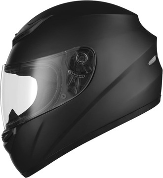Favoto Kask motocyklowy pełny XL (61 cm) Certyfikat ECE CZARNY MAT