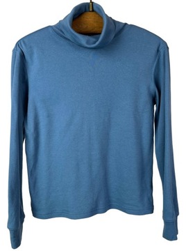 Niebieski golf damski o krótszym kroju basic casual STEPHANIE ROGERS r. S