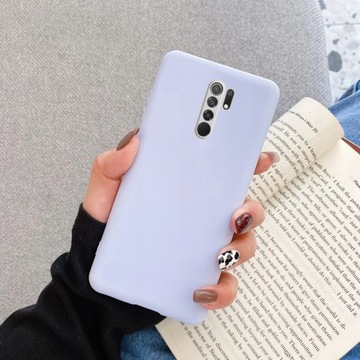 ETUI DO XIAOMI REDMI 9 SILIKON KOLOR CASE + SZKŁO