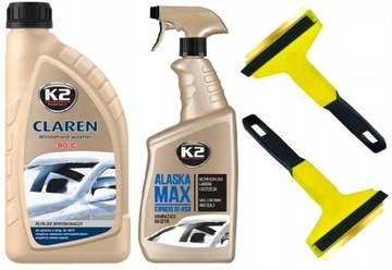 K2 CLAREN KONCENTRAT ODMRAŻACZ ALASKA MOSIĘŻNA SKROBACZKA DO SZYB MURSKA