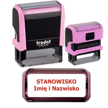 Pieczątka Imienna Firmowa Trodat Printy 4911 różowa pastel jakość premium