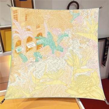 New Design Graffiti Skating Shoes Twill Silk Scarf