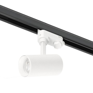 Комплект 3-фазной рейки, черная рейка 2 м, 5 ламп БЕЛАЯ, полный комплект