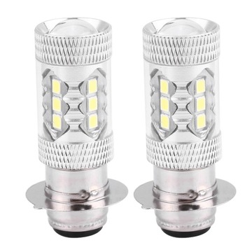 СВЕТОДИОДНАЯ ЛАМПА ДЛЯ МОТОЦИКЛА 80ВТ H6/P15D 2 ШТ.