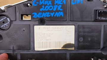 FORD C-MAX MK1 FACELIFT FOCUS MK2 FL KUGA I PŘÍSTROJOVÁ DESKA DISPLEJ 2008 R. BENZÍN