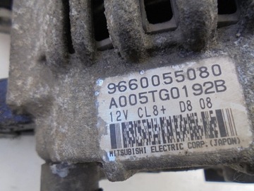 ГЕНЕРАТОР 9660055080 PEUGEOT 207 1.4 16V