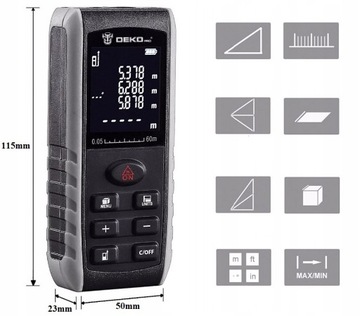 ЛАЗЕРНЫЙ ДАЛЬНОМЕР > 50 М < ЦИФРОВОЙ ТРАКТОР МЕТР LASER LEVEL PRO