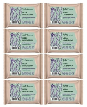 Luba Eco papier nawilżany lawendowy bio 8x50szt
