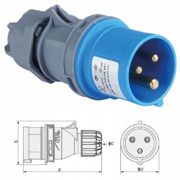 АДАПТЕР АДАПТЕР CAMPING REDUCTION 16A 230V GG