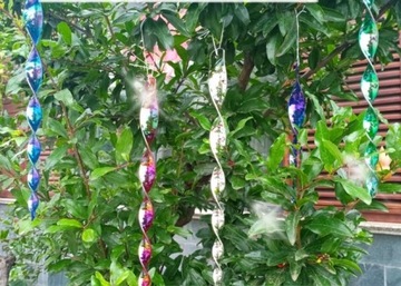 Спирали отпугивающие птиц СВЕТООТРАЖАЮЩИЕ стержни 6 шт.