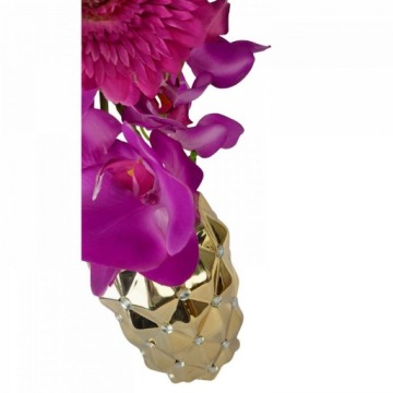 Золотая керамическая ваза с кристаллами TG53032-4 гламур 17 см