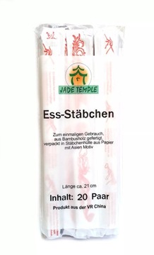 Pałeczki do sushi w kopertach 20 par