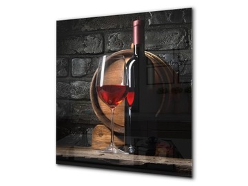 panel szklany płytka 60x65 E wino z beczki