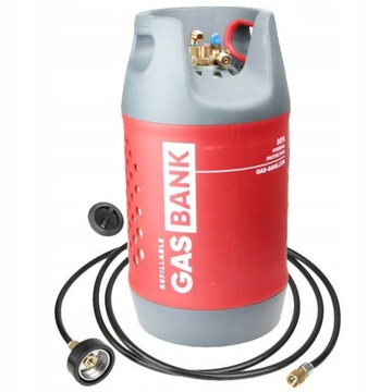 GasBank MULTI 11 kg + zestaw do zdalnego tankowania (1.5m) DISH
