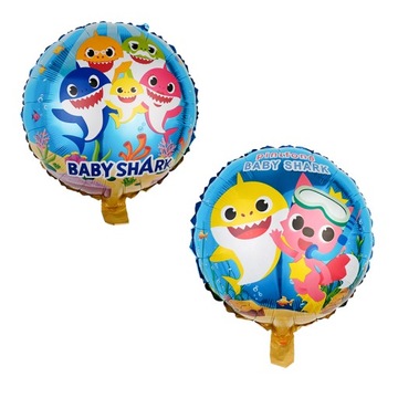 Balon dwustronny BABY SHARK REKINEK urodziny 45cm