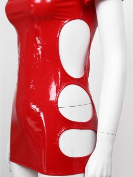 ЖЕНСКИЙ КОСТЮМ КРАСНОЕ ПЛАТЬЕ МИНИ ПЛАТЬЕ 3XL