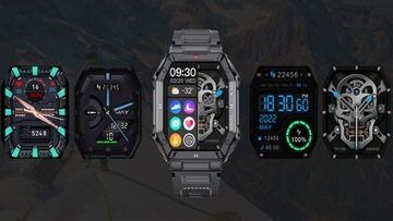 SMARTWATCH МУЖСКИЕ ВОЕННЫЕ ЧАСЫ TALKS МНОГОФУНКЦИОНАЛЬНОЕ МЕНЮ ЭКГ PL