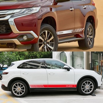 Наклейки на боковые двери автомобиля для Mitsubishi Pajero