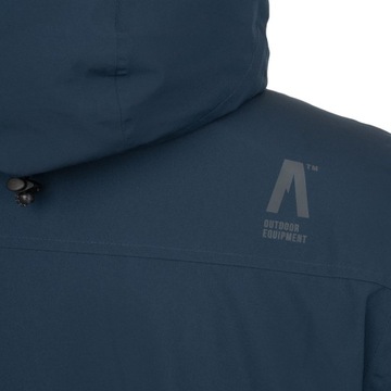 KURTKA ZIMOWA MĘSKA Z KAPTURE SOFTSHELL ALPINUS WODOODPORNA CAUSSES XXL