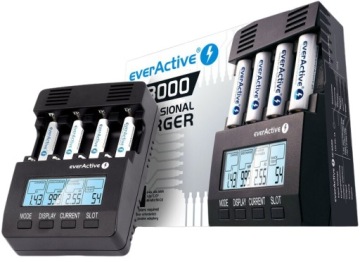 Зарядное устройство для аккумуляторов типа АА ААА с дисплеем EverActive NC-3000