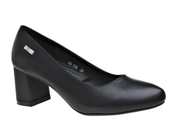 S.LEONE PB178 CZÓŁENKA DAMSKIE D037 CZARNY PU R 39