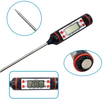 ЖК-ТЕРМОМЕТР КУХОННЫЙ ЗОНД МЯСО ВИНО