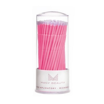 Microbrush mikroaplikatory 100szt RÓŻOWY M 2MM