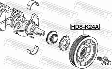 FEBEST KOLO ŘEMENICE KLIKOVÉ HŘÍDELE HDS-K24A