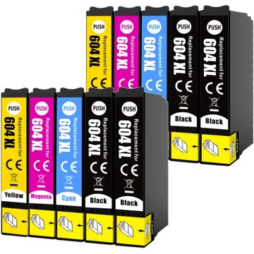 10x TUSZE 604 XL DO EPSON XP-2200 XP-2205 XP-3200 XP-3205 XP-4200 XP-4205