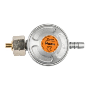 Газовый редуктор на баллон 11 кг, шланг 1 м, хомуты.