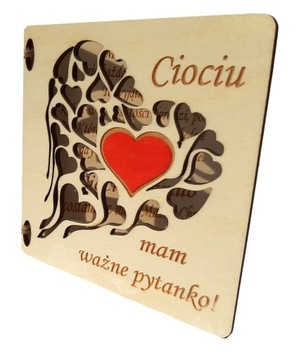 PROŚBA CIOCIU CZY ZOSTANIESZ MOJĄ CHRZESTNĄ
