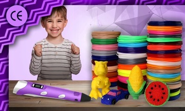 3D-ручка для детей, 3D-принтер Magic, 3D-ручка со сменными стержнями 160 метров