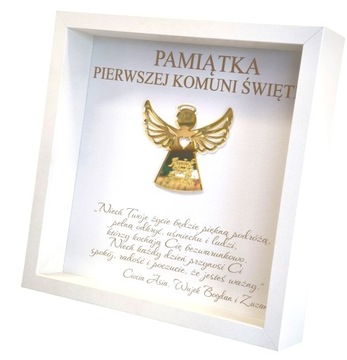 PAMIĄTKA PIERWSZEJ KOMUNII ŚWIĘTEJ PREZENT NA KOMUNIE PERSONALIZOWANY