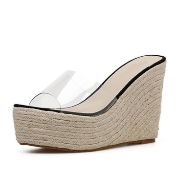 KLAPKI NA KOTURNIE ESPADRYLE alladies AS7358