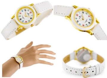 Zegarek PERFECT dla dziewczynki PREZENT NA KOMUNIĘ +BOX +TOREBKA +GRAWER