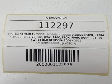 VOLANT GUM. ČERNÁ RENAULT MODUL