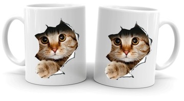 Кружка с КОШКОЙ, кот в норке, в подарок.