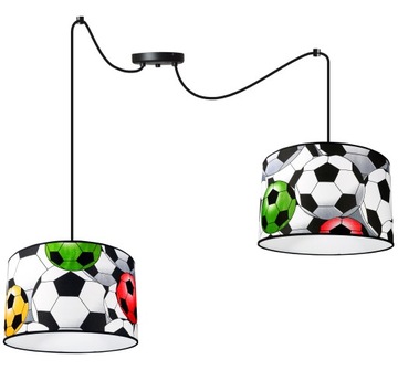 LAMPA WISZĄCA PAJĄK ABAŻUR DZIECIĘCA LED PIŁKI