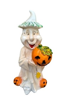 FIGURKA OGRODOWA - DUCH DUSZEK Z DYNIĄ HALLOWEEN