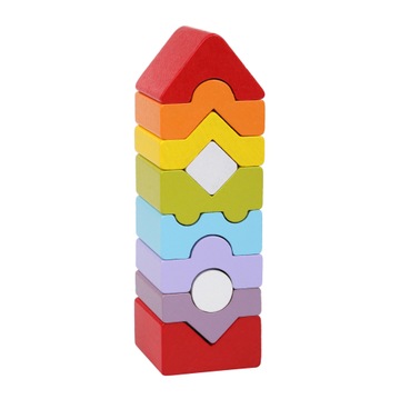 Drewniana wieża sorter drewniane klocki Cubika