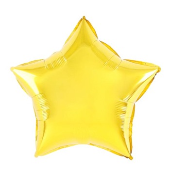 Balon foliowy gwiazda złota 45cm na Ślub Roczek