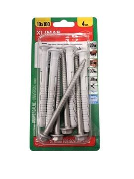 Kołki uniwersalny Klimas 10 x 100 mm 4 szt.