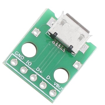 Адаптер MICRO USB-DIP, 5-контактный гнездовой разъем B